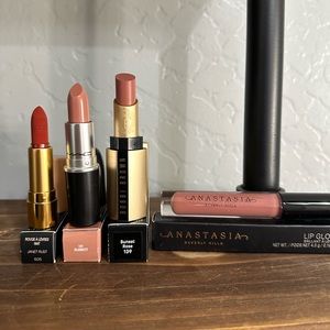 Lipstick bundle 4pc - Gucci, Mac, Bobbi Brown, Anastasia Beverly Hills